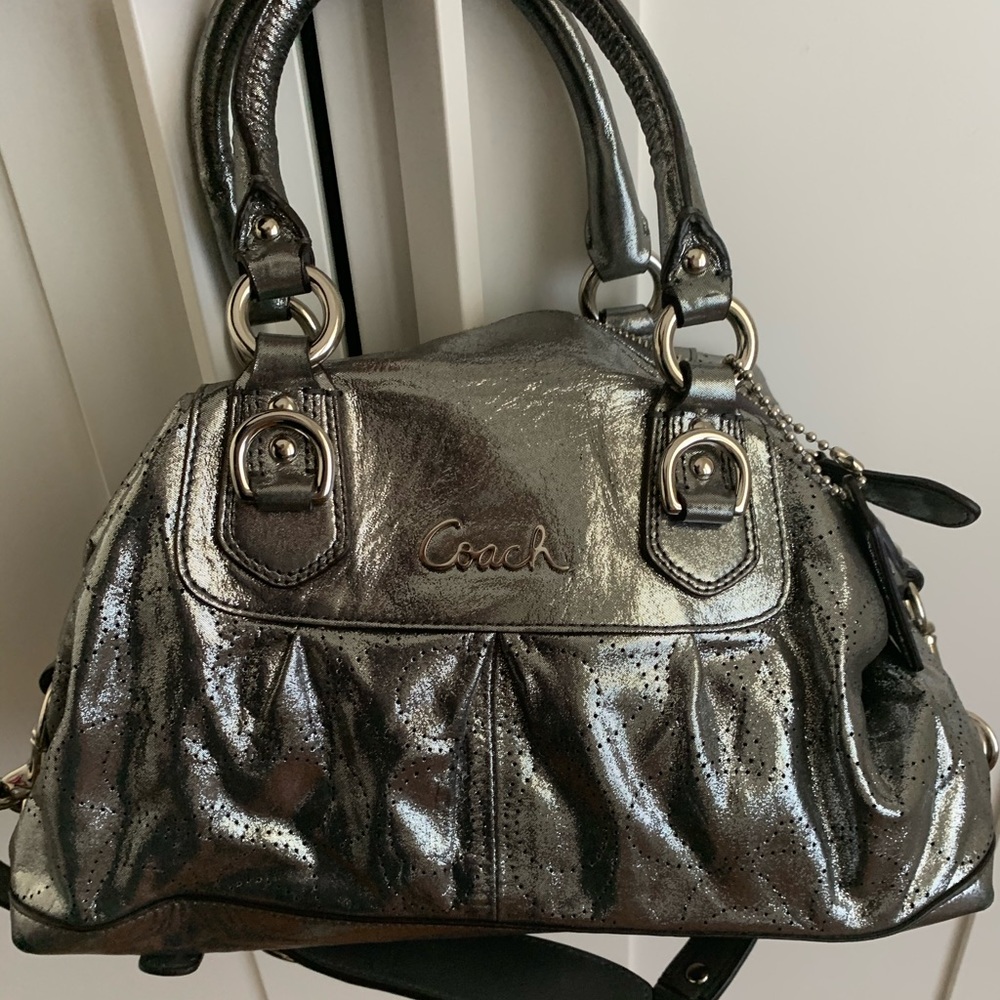 Silver Coach Purse
